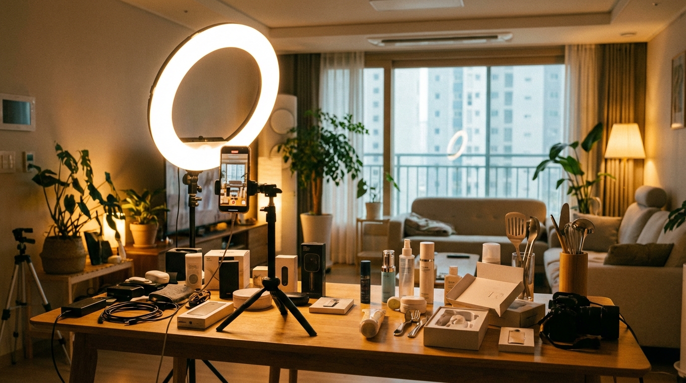 제휴 콘텐츠 제작 중인 크리에이터