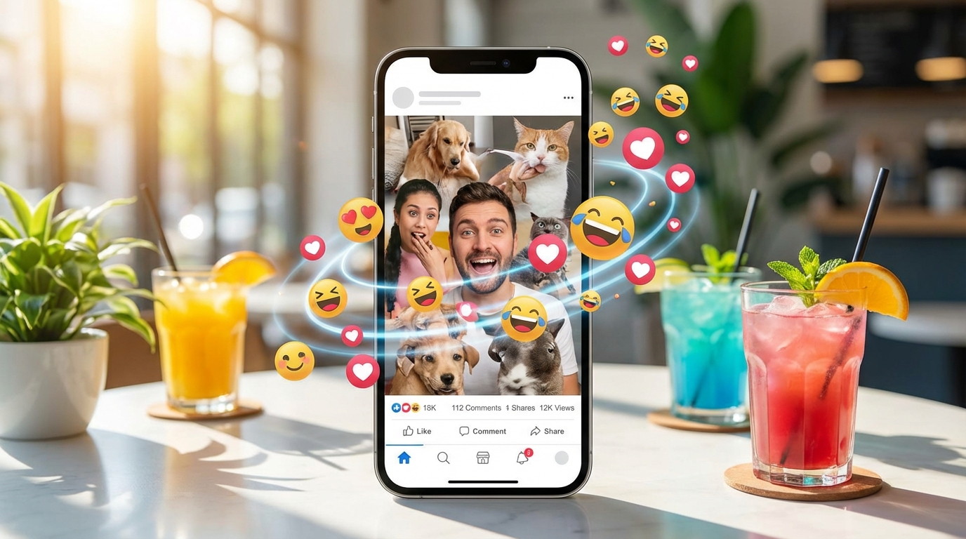 페르소나 코미디 콘텐츠의 소셜 미디어 참여 지표
