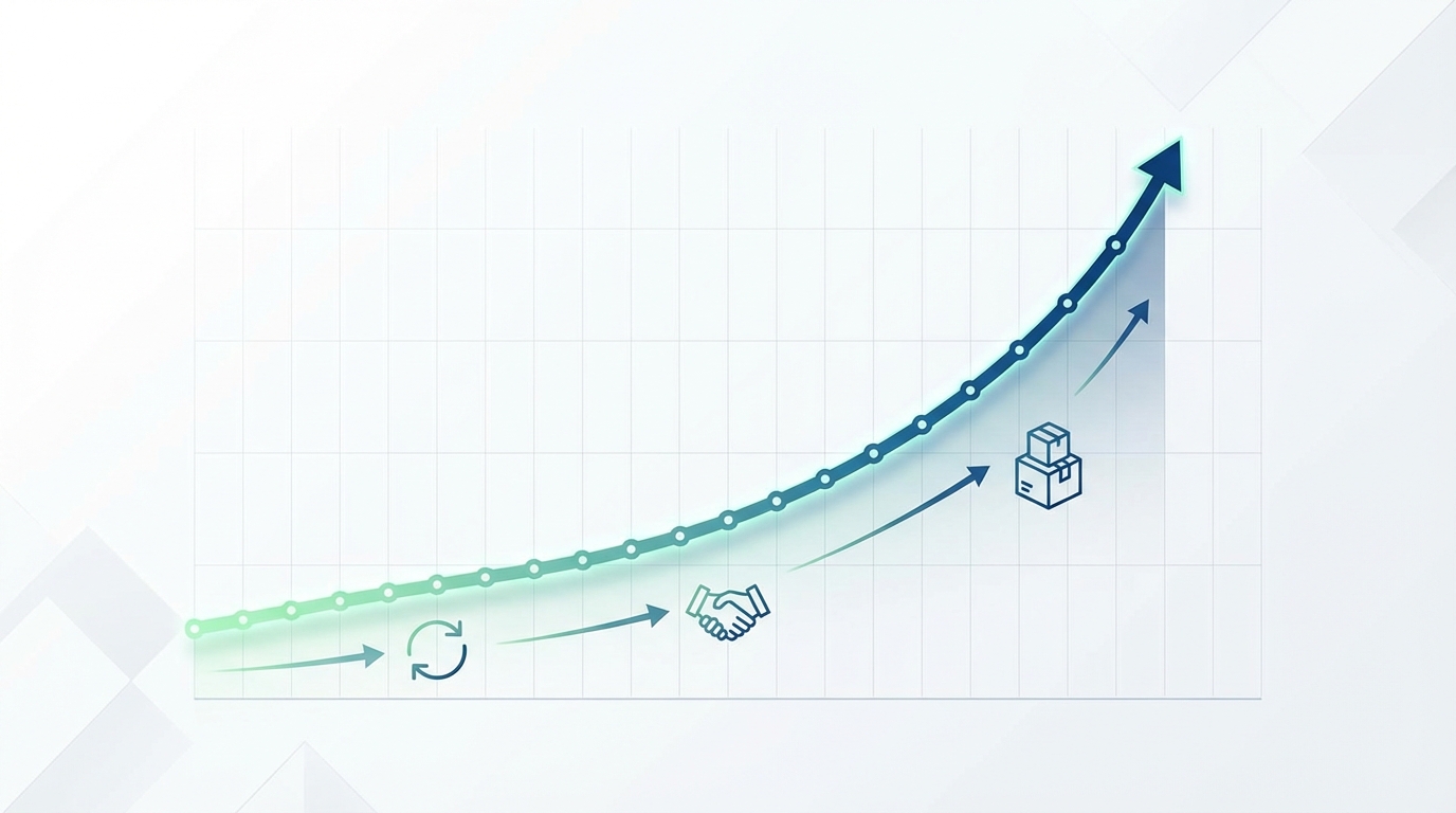 Visual timeline of streaming income growth from zero to $10K monthly