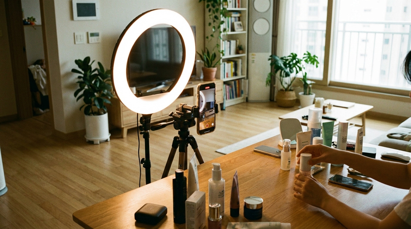 Creator producing affiliate content