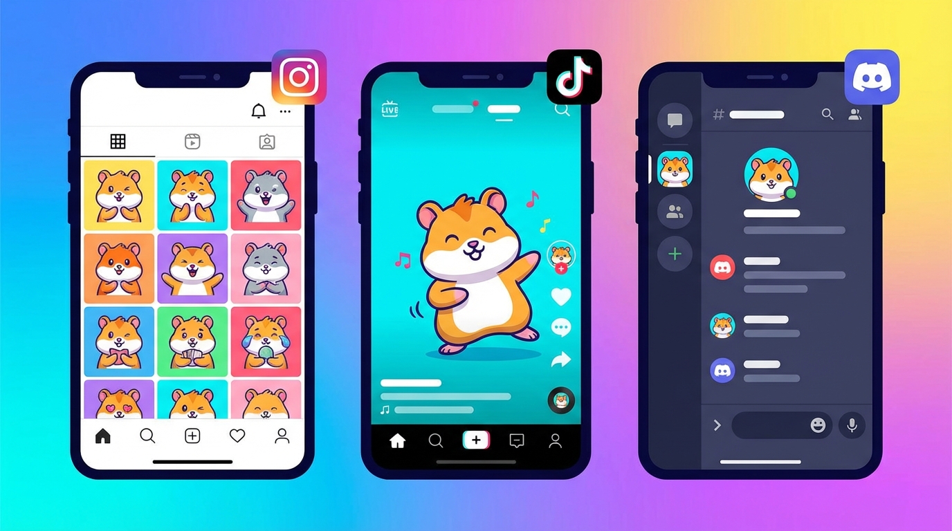 AI persona distributed across multiple social platforms