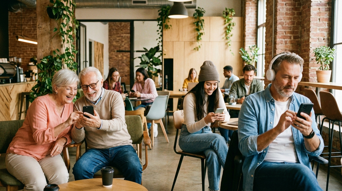 모바일 기기에서 숏폼 비디오 콘텐츠를 소비하는 다양한 관객