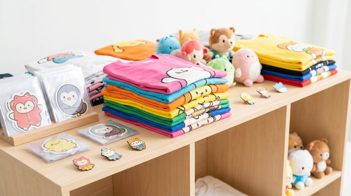 Character-based merchandise products for monetization