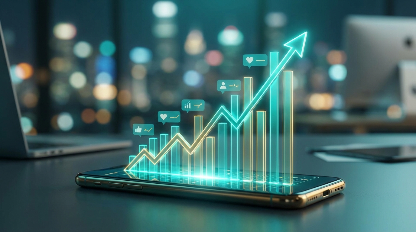 소셜 미디어 성장 분석 및 성과 지표 시각화
