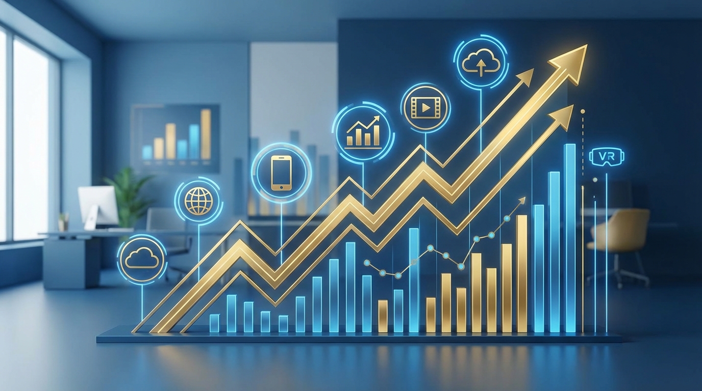 교육 콘텐츠 성장과 성공 지표 시각화