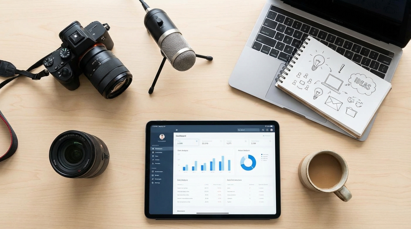 교육 콘텐츠 제작 도구와 장비