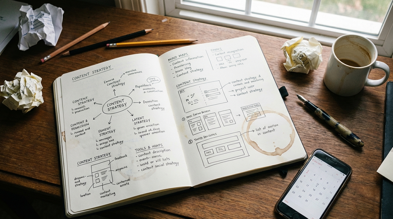 진정성 마케팅 노트가 있는 콘텐츠 기획 과정