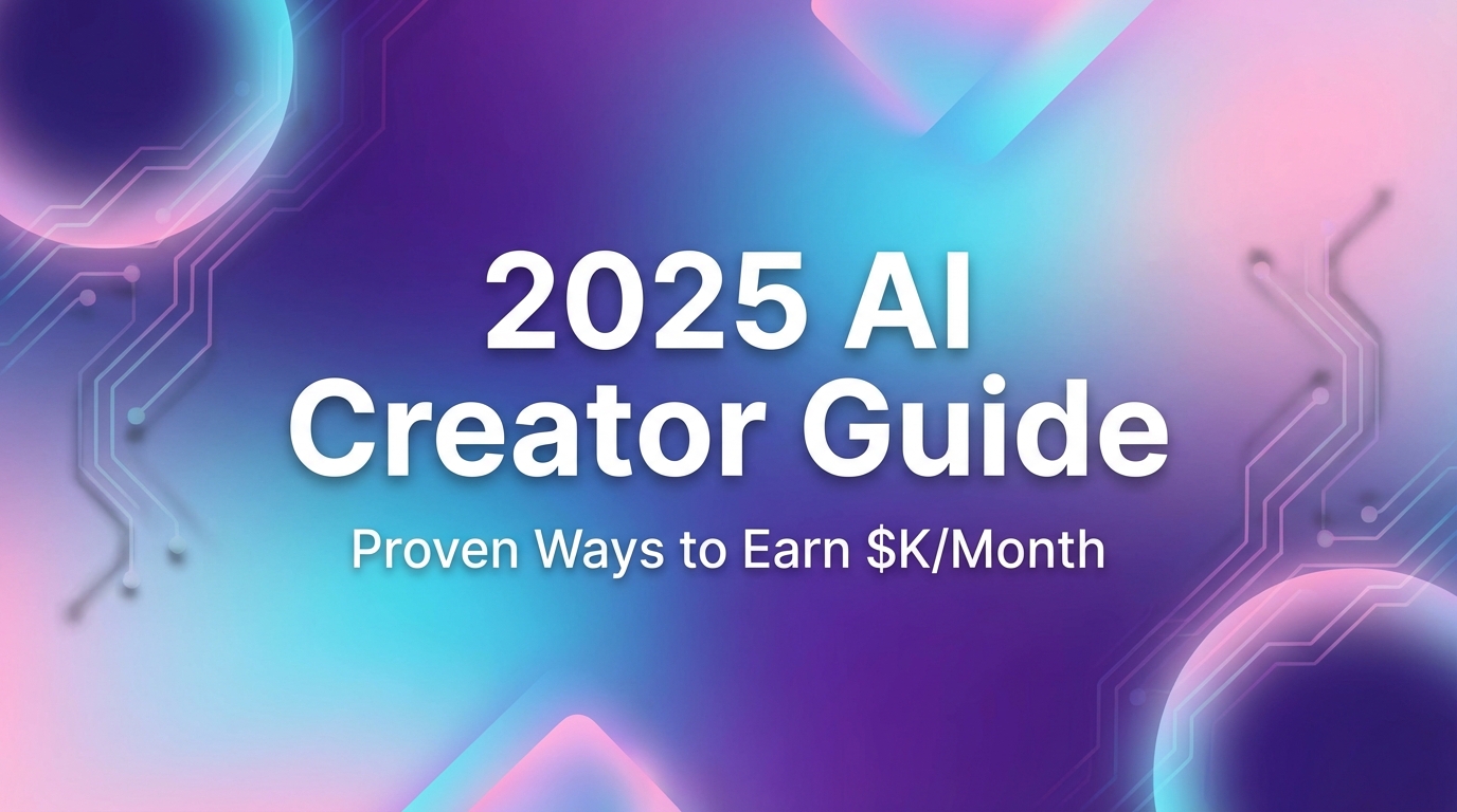 2025 AI Creator Guide: 7 Proven Ways to Earn $10K/Month