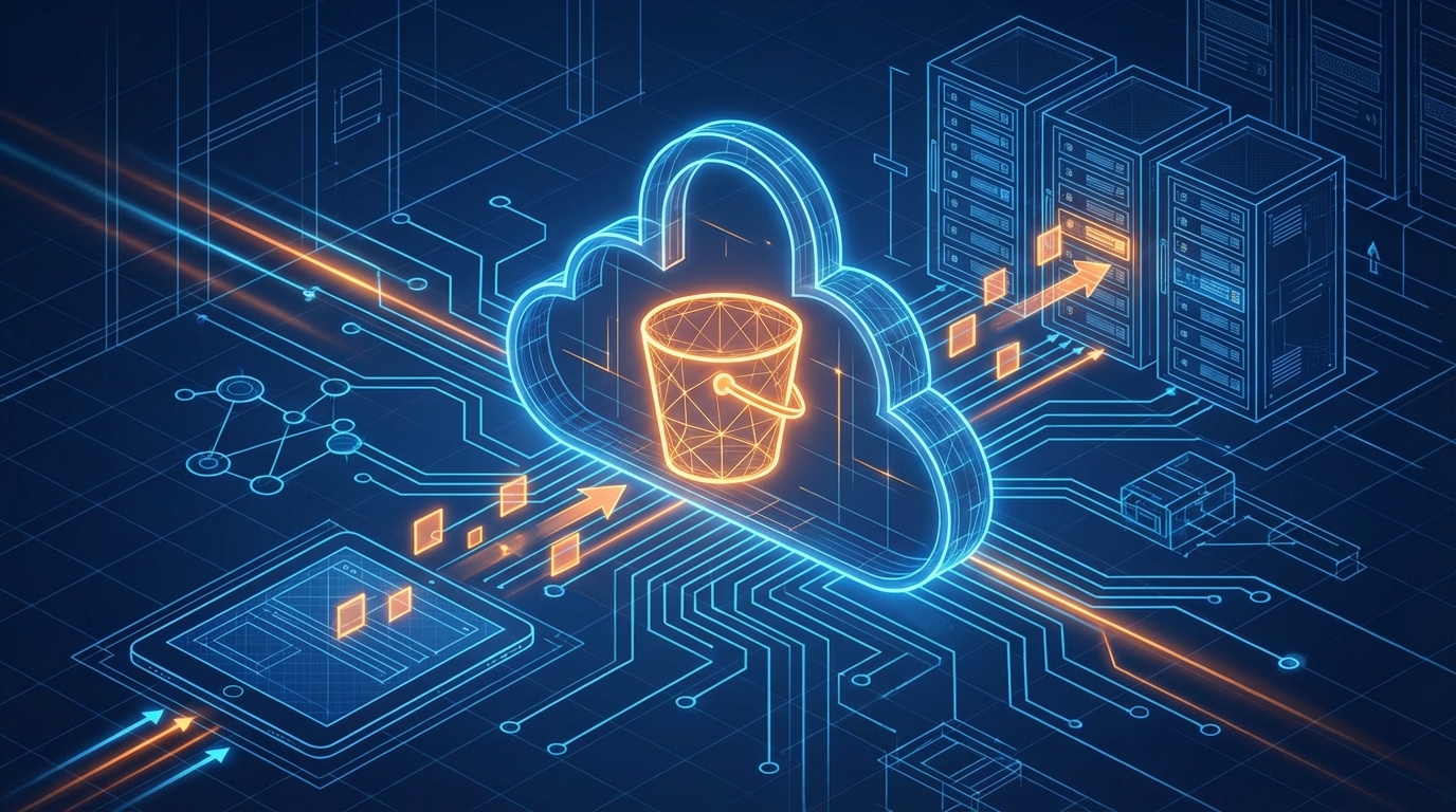 AWS S3 cloud storage infrastructure visualization