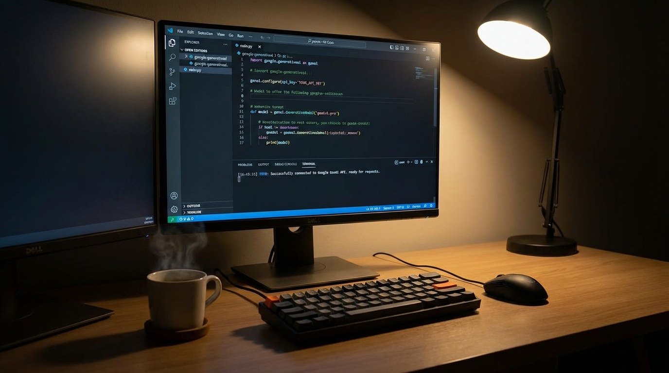 Python code for Google GenAI library setup