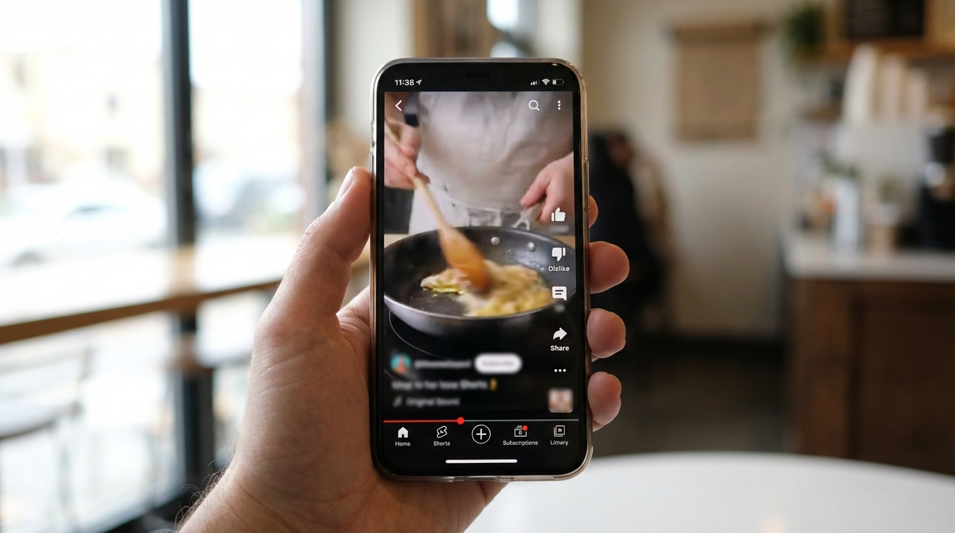 YouTube Shorts on mobile device