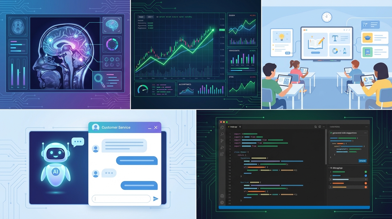 Five industries revolutionized by AI agents